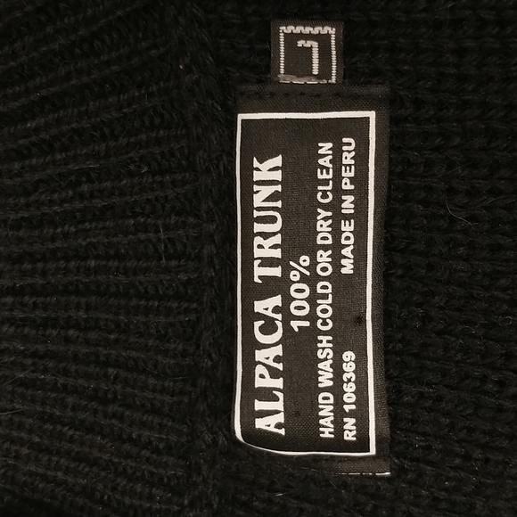 Soft Alpaca Cardigan Sweater Long with Pockets Peruvian Quality Made in Peru Lg - Picture 6 of 8